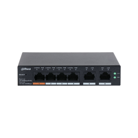 DAHUA-4239|6-port L2 manageable cloud switch with 4 PoE