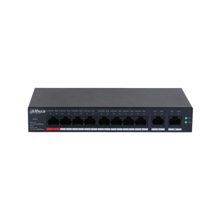 DAHUA-4247|10-Port L2 Managed Cloud Switch with 8 PoE