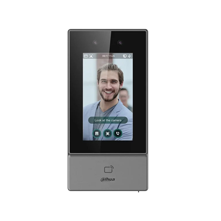 DAHUA-4262-V1|Terminal autónomo de controlo de acessos Dahua com reconhecimento facial, Wi-Fi, PoE e IP65