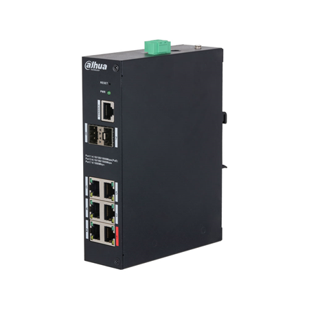 DAHUA-4428|Switch Dahua de 8 puertos Gigabit con 4 PoE