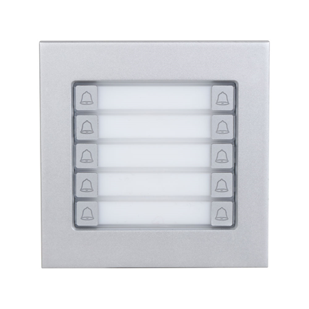 DAHUA-4787|Module de 10 boutons poussoirs avec boîtier métallique, IP65 et IK07