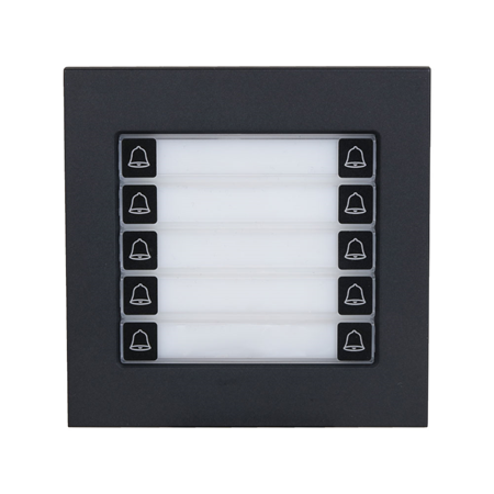 DAHUA-4790|Module de 10 boutons poussoirs avec boîtier métallique, IP65 et IK07