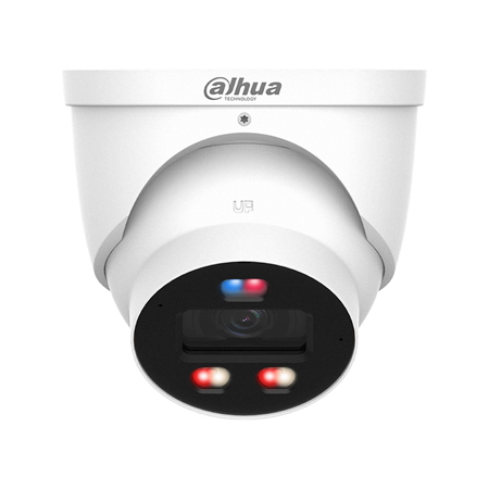DAHUA-4904|Domo IP Dahua 4MP WizColor con disuasión activa y analítica avanzada