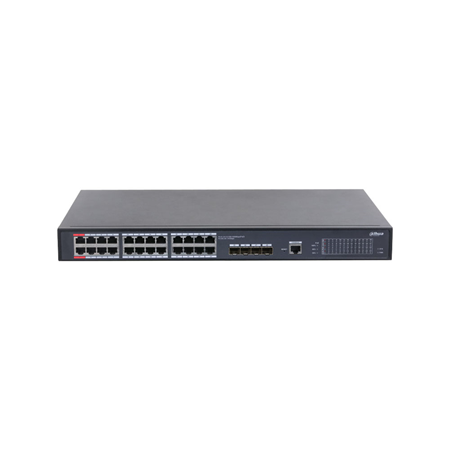 DAHUA-4964|Switch gestionable L2+ Gigabit Dahua de 28 puertos con uplinks 10G