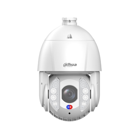 DAHUA-5037|Domo IP PTZ WizSense Dahua de 2MP, zoom óptico 32X y disuasión activa