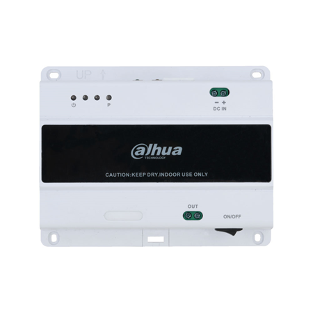 DAHUA-5276|Switch de 2 hilos Dahua VTNS2 para videoportero con puerto RJ45 y carril guía