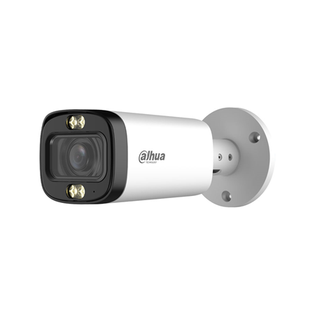 DAHUA-5325|Cámara 4 en 1 Dahua Lite de 8MP con Smart Dual Light, micrófono y óptica motorizada para exterior
