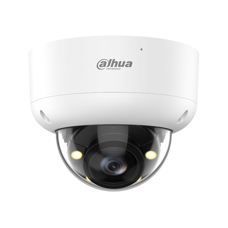 DAHUA-5326|Cámara 4 en 1 Dahua Lite de 8MP con Smart Dual Light, micrófono, óptica motorizada y carcasa antivandálica