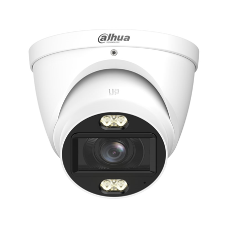 DAHUA-5327|Cámara 4 en 1 Dahua Lite de 8MP con Smart Dual Light, micrófono y óptica motorizada para exterior