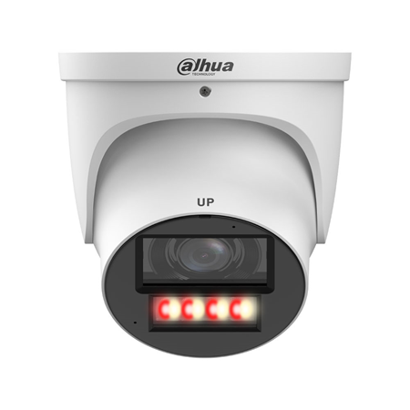DAHUA-5332|Minidomo IP Dahua WizMind 5 de 4MP com WizColor e Smart Dual Light para exterior