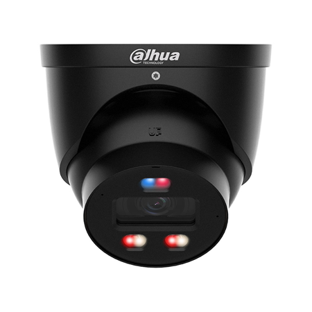DAHUA-5342|Domo IP Dahua WizSense 3 de 8MP con TiOC PRO y óptica fija para exterior en negro
