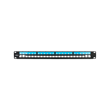DAHUA-5377|Patch panel Dahua UTP de 24 portas 1U sem blindagem para rack de 19 polegadas