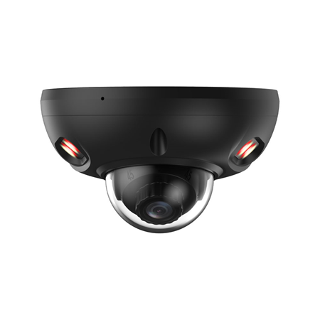 DAHUA-5396|Dahua WizSense 3 Smart Dual Light 4MP IP mini dome with 2.1 mm lens in black for outdoor use