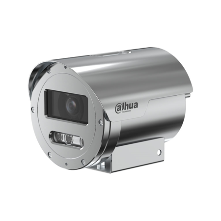 DAHUA-5401|Dahua 8MP explosion-proof IP camera with 2.7~13.5 mm motorised lens and 50 m IR for outdoor use