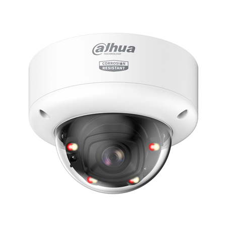 DAHUA-5425|4MP Dahua WizMind 5 anti-corrosion IP dome with Smart Dual Light and motorised lens