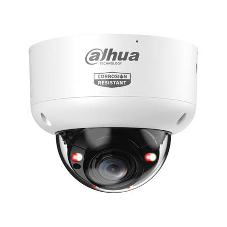 DAHUA-5431|4MP Dahua WizMind 5 anti-corrosion IP dome with WizColor and active deterrence
