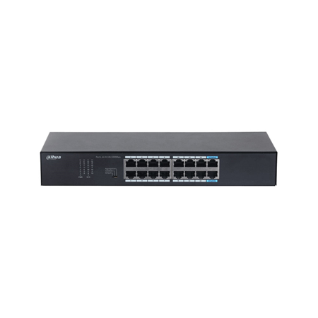 DAHUA-5514|Switch Gigabit no gestionable Dahua de capa 2 con 16 puertos RJ45