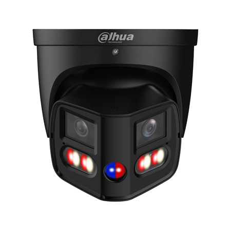 DAHUA-5539|Minidomo IP panorámico Dahua WizSense 3 de 8MP con visión 180° en negro para exterior
