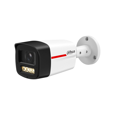 DAHUA-5571|Cámara IP Dahua WizSense 2 de 4MP con WizColor X, SMD Plus y doble micrófono para exterior