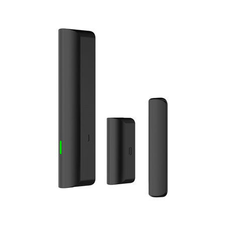 DAHUA-5621|Detetor magnético sem fios Dahua preto para portas e janelas com deteção de choques e inclinação