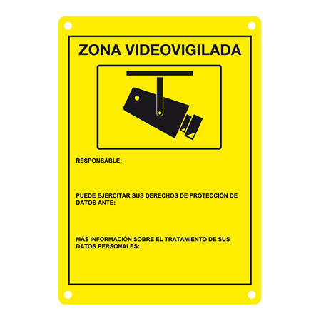 DEM-281|Placa CCTV homologada en castellano   