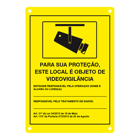 DEM-281P|Placa de CCTV en portugués   