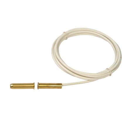 DEM-54-G2 | Contatto magnetico per montaggio incorporato. Carcassa esterna di ottone. Distanza operativa di apertura/chiusura e di 10/6 mm. Distanza operativa di apertura/chiusura Z di 11/6 mm. Magnete alnico 5. EN50131-2-6 Grado 2, Classe III.