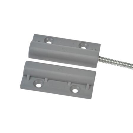 DEM-58-G2 | Side magnetic contact of high power ideal for metal doors. ABS grey external plastic case. Operative distance of aperture/closure Y of 60/50 mm. Operative distance of aperture/closure Z of 70/55 mm. Alnic 5 magnet. EN50131-2-6 Grade 2, Class III.