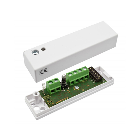 DEM-719 | Shock detector. 3 separate detection channels. Coverage radius of up to 3 meters. Interference resistant. Configurable sensitivity. Relay outputs for alarm and tampering. Suitable for 24 hour monitoring. Day and Night LED Control. EN50131 Grade 3