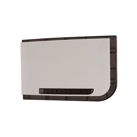 DEM-829 | Sirena de exterior gris con flash negro. Solución versátil. Sirena de alta calidad y fiabilidad. Incorpora dos piezos de 115dB y potentes LEDs. 2 tonos de sonido. LEDs configurables. Tamper de tapa y pared. Carcasa de policarbonato con protección UV. Incluye batería. 12V CC. Grado 3