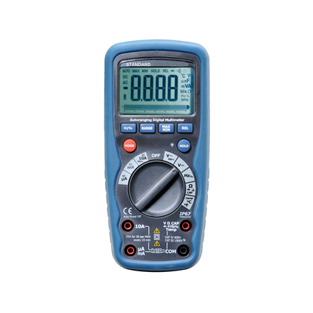 DEM-916|Multímetro digital con test de temperatura