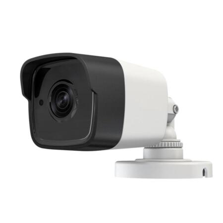 OEM-12 | 4 in 1 bullet camera PRO series with Smart IR of 20 m, for outdoors. 5MP CMOS. 4 in 1 output (HDCVI / HDTVI / AHD / 960H). 2,8 mm fixed lens (90°). ICR. OSD, ATW, MWB, AGC, BLC, digital WDR, 2D-DNR, brightness, sharpness, mirror. IP67. 3AXIS bracket. 12V DC.