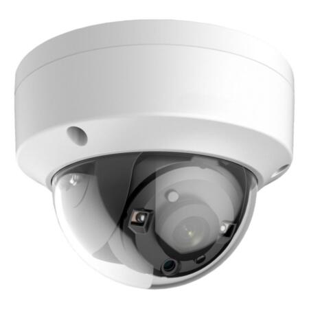 OEM-4 | HD-TVI StarLight vandal dome with Smart IR of 20 m, for outdoors. 2MP CMOS. HD-TVI video output. 2,8 mm fixed lens  (90°). ICR filter. OSD, ATW, AGC, BLC, WDR 120 dB, 3D-DNR, brightness, sharpness, mirror, motion detection and privacy mask. IP67, IK10. 3AXIS. 12V DC.