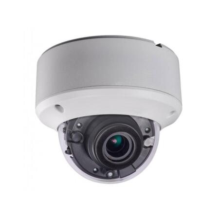 OEM-1 | HD-TVI StarLight vandal dome with Smart IR of 40 m, for outdoors. 2MP CMOS. HD-TVI video output. 2,8 ~ 12 mm motorized lens (103°~32,1°) with autofocus. ICR filter. OSD, ATW, AGC, BLC, WDR 120 dB, 3D-DNR, brightness, sharpness, mirror, motion detection and privacy mask. IP67, IK10. 3AXIS. 12V DC.