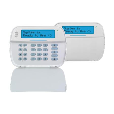 DSC-156 | Teclado LCD alfanumérico cableado con transceptor Power G compatible sistema PowerSeries Pro. Grado 2.