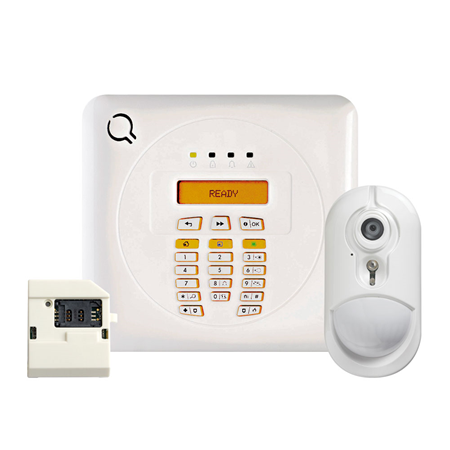 DSC-178 | Kit DSC wireless compuesto por:. 1x central compacta DSC-56 (WP8010-SP): Central compacta vía radio DSC wireless de 30 zonas, Grado 2. 1x módulo GPRS DSC-60 (GSM-350): Módulo de comunicación GPRS/GSM/SMS para sistema DSC® wireless, Grado 2. 1x pircam DSC-35 (PG8934P): Detector PIR NextCAM PG2 vía radio con antimascotas y cámara para verificación visual, Grado 2.