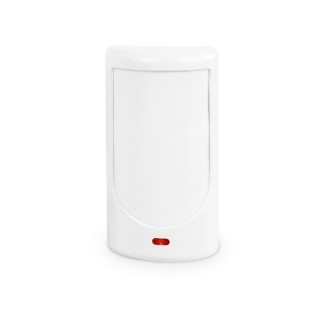 ELDES-006 | ELDES Radio Motion Sensor. It contains an innovative dual technology PIR. Accurately detects movements and immediately alerts the user in the event of a first sign of intrusion. The alert will only be sent when both PIRs are activated. This feature eliminates false alarms from pets or lights.
