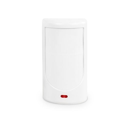 ELDES-006 | Sensor de Movimiento Vía Radio ELDES. Contiene un innovador PIR de tecnologia dual. Detecta de manera precisa los movimientos y alerta inmediatamente al usuario en caso de una primera señal de intrusión. La alerta solo se enviara cuando ambos PIR son activados. Esta caraterística elimina las falsas alarmas de mascotas o luces.