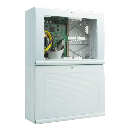 ESSER-59 | Central de incendios IQ8Control M Esser de 1 lazo. Ampliable a 5 lazos. 127 elementos por lazo. Hasta 1000 zonas y 1000 salidas. Comunicación essernet. Compuesta por CPU, fuente de alimentación, 1 placa de 3 ranuras y caja. Homologada por VdS y fabricada según norma EN54 partes 2, 4 y 13.