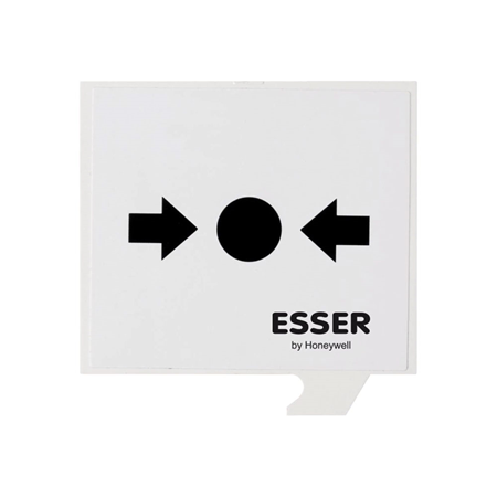 ESSER-68 | Paquete de 10 plásticos flexibles de repuesto para pulsador rearmable de alarma de diseño compacto.