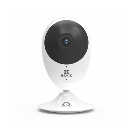 EZVIZ-16 | Caméra WiFi IP EZVIZ 2MP pour l'intérieur. Éclairage infrarouge de 7,5 mètres. Format H.264. CMOS 1/4" 2MP. Résolution numérique de 2MP@15IPS. Optique fixe de 1,4 mm (180°). BLC, WDR numérique, 3D-DNR, réglages d'image, capteur vidéo, miroir. Audio bidirectionnel. Slot MicroSD. Alimentation électrique 5V DC.