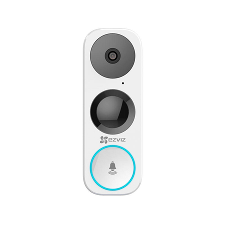 EZVIZ-8 | Ezviz smart video door phone. PIR motion detection. 3MP video resolution (2048x1536). Night vision up to 5 meters. Watch from anywhere. Two-way conversation. 180 ° vertical field of view. Protection against water and dust with degree of protection IP65. Compatible with MicroSD cards up to 128GB. 2.4 / 5 GHz Wi-Fi