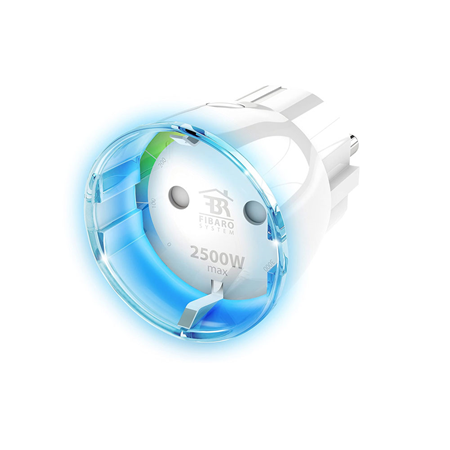 FIBARO-008 | Z-Wave compatible Wall-Plug FIBARO universal relay switch in plug adapter form. It works with any device with an output power of up to 2500W. Compatible with any Z-Wave controller. Compatible with any Z-Wave or Z-Wave Plus controller (firmware 3.2 or higher). Compatible with all VESTA panels (Z-Wave). Supports protected mode (Z-Wave network security mode) with AES-128 encryption (firmware 3.2 or higher). Advanced microprocessor control. Executive element: relay. Active power and energy measurement functionality. Compact and elegant housing. Simple installation - just plug it in