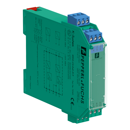 FOC-729 | Barrera intrínsecamente segura Zener de 2 canales alimentada a 24V CC por bucle. Clasificación Atex II.
