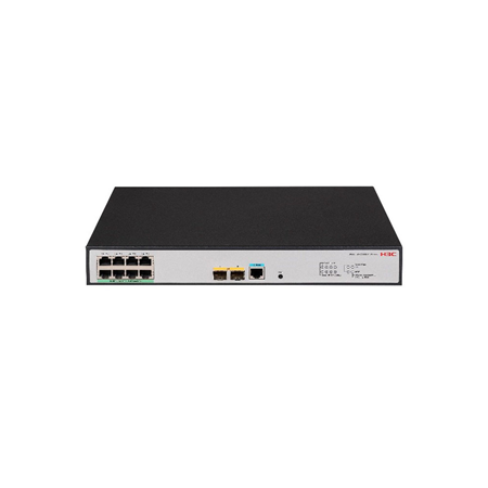 H3C-35|Commutateur PoE Gigabit L3 à 8 ports + 2 ports SFP