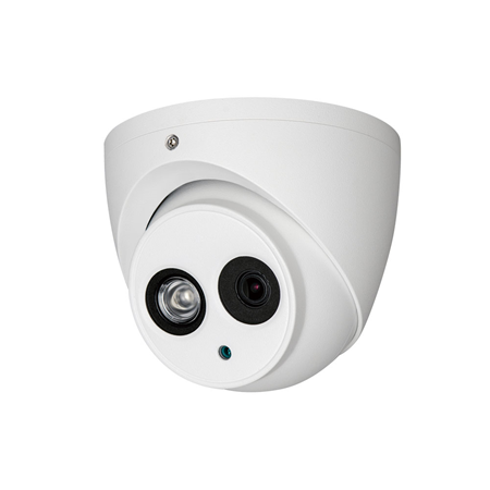 HDC-1T2M-2.8-S2 | Dahua 4-in-1 fixed dome with Smart IR 50 m outdoor. 1/2.7" 2MP CMOS. 4 in 1 output (HDCVI / HDTVI / AHD / 960H) switchable by OSD or from DAHUA-498 remote control. Fixed optics 2.8 mm (101°). 0.02 lux. ICR filter. OSD, AWB, AGC, BLC, HLC, digital WDR, 2D-NR, Mirror, privacy masks. 3AXIS. 12V DC.