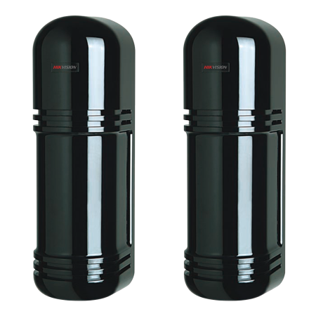 HIK-110 | HIKVISION triple beam barrier with selectable frequency. 150 meter range. High Grade Aspherical Lens. Alarm output and sabotage tamper. Suitable for outdoors.