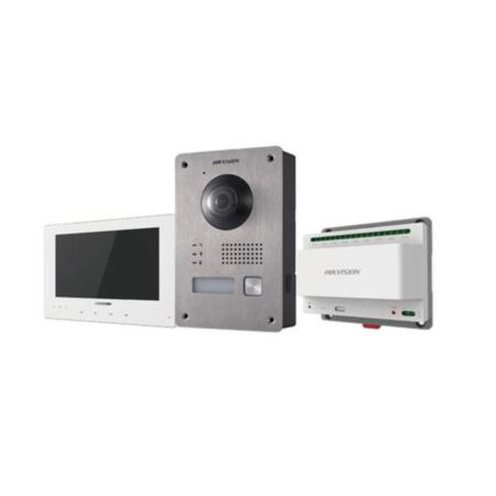HIK-116N | Outdoor two-wire video intercom kit + 7 "two-wire monitor + Two-wire feeder with 9-channel interface.
