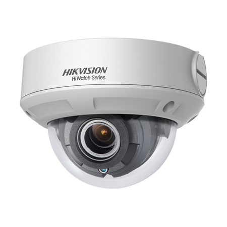 HIK-11N | Domo IP HiWatch™ de HIKVISION®. 4MP@20ips, H.265+/H.265. ICR, 0,005 lux, IR 30m. Óptica motorizada 2,8 ~ 12 mm. WDR 120dB, 3D-DNR, 1 ROI. Ranura MicroSD, RJ45, Onvif, IP67, 3AXIS, PoE.