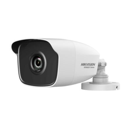 HIK-200 | HIKVISION® HiWatch ™ Series 4-in-1 bullet camera with 40m Smart IR lighting for outdoor use. 2MP CMOS. 4 in 1 output (HDCVI / HDTVI / AHD / 960H). 2.8 mm (103 °) fixed lens. ICR filter. 0.01 lux. OSD, AGC, BLC, WDR digital, DNR, brightness, sharpness, mirror. IP66. 3AXIS. 12V DC.